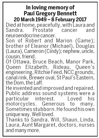 Ottawa Citizen Obituary
