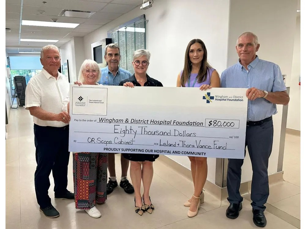 Wingham hospital receives $80,000 grant from Leland and Thora Vance Fund