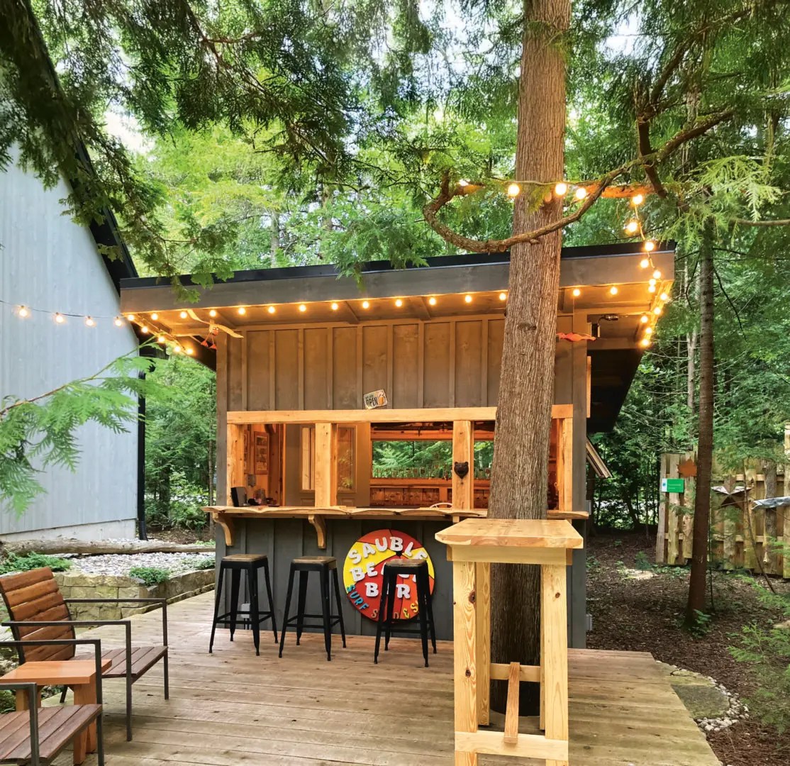 Check out this cottager’s amazing beach bar project