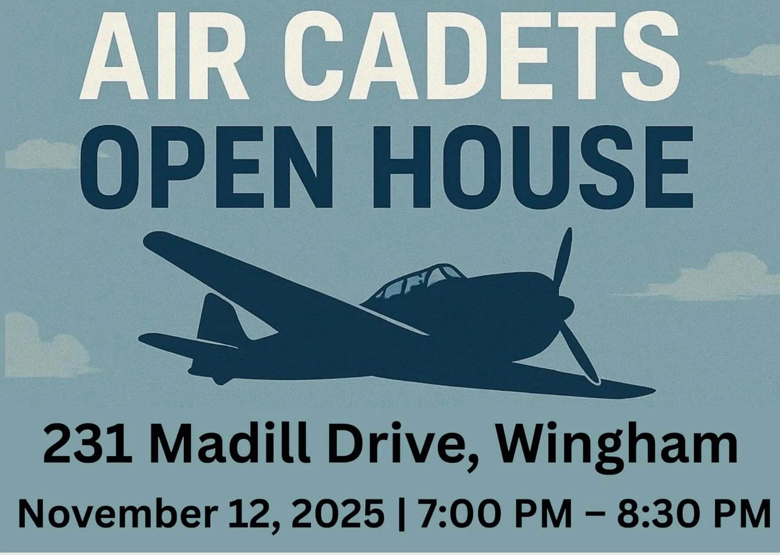 Wingham Air Cadets hosting information night for potential members Wingham Air Cadets hosting information night for potential members
