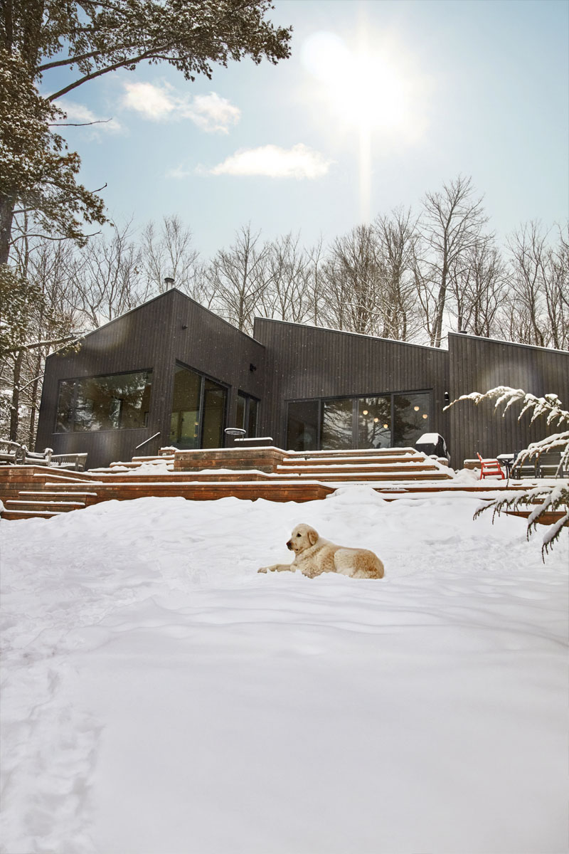 After the untimely tear down of their beloved cabin, this family built a successor primed for all seasons