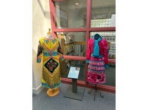 Locally made jingle dresses on display at Kincardine public library