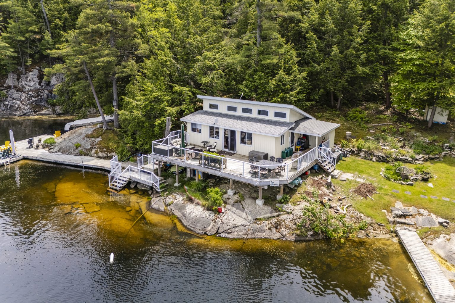 $695K for a Georgian Bay cottage with a waterslide and a bunkie