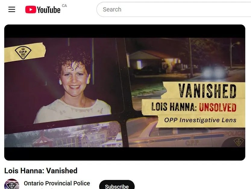 Lois Hanna documentary nets new leads in OPP missing person case