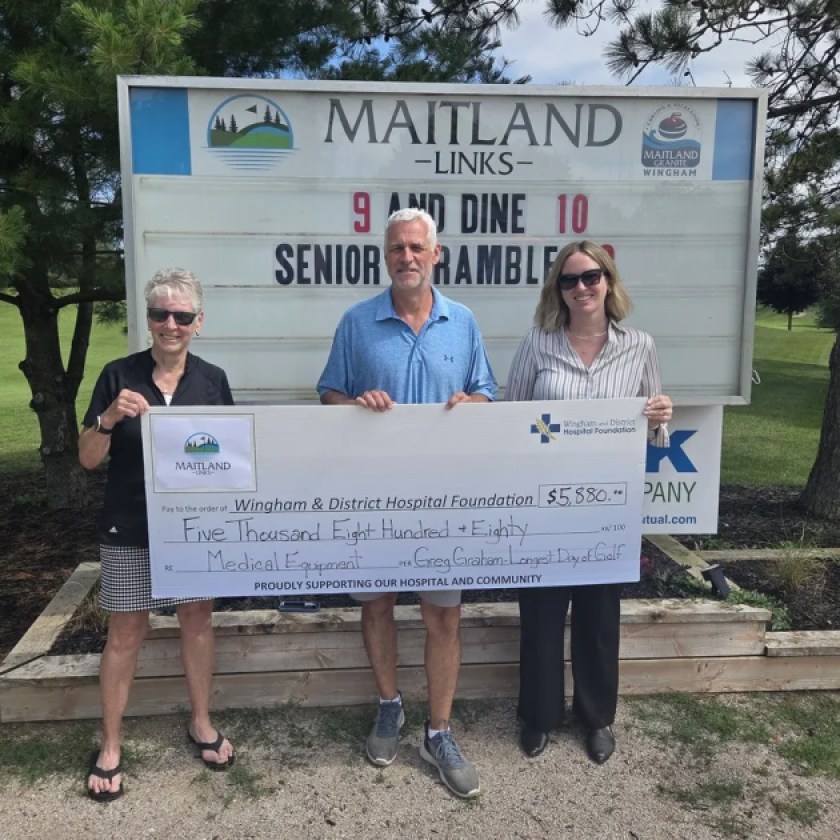 Longest Day of Golf raises $5,800 for Wingham’s hospital