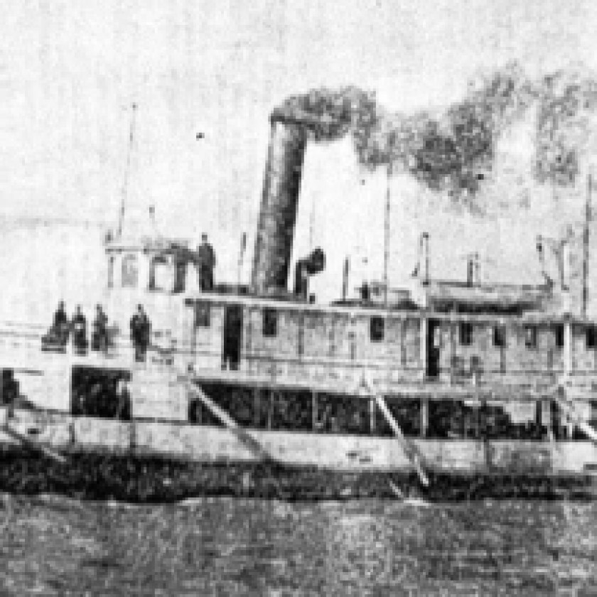 Bruce County Memories: Erie Belle blows up off Kincardine