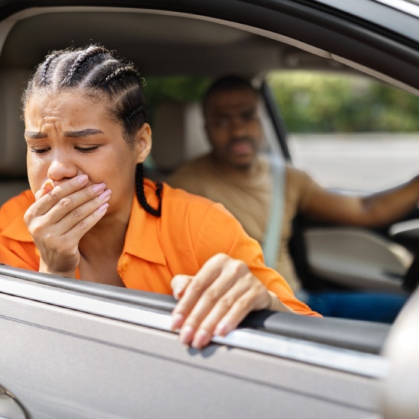 Expert advice on how to clean up vomit in the car